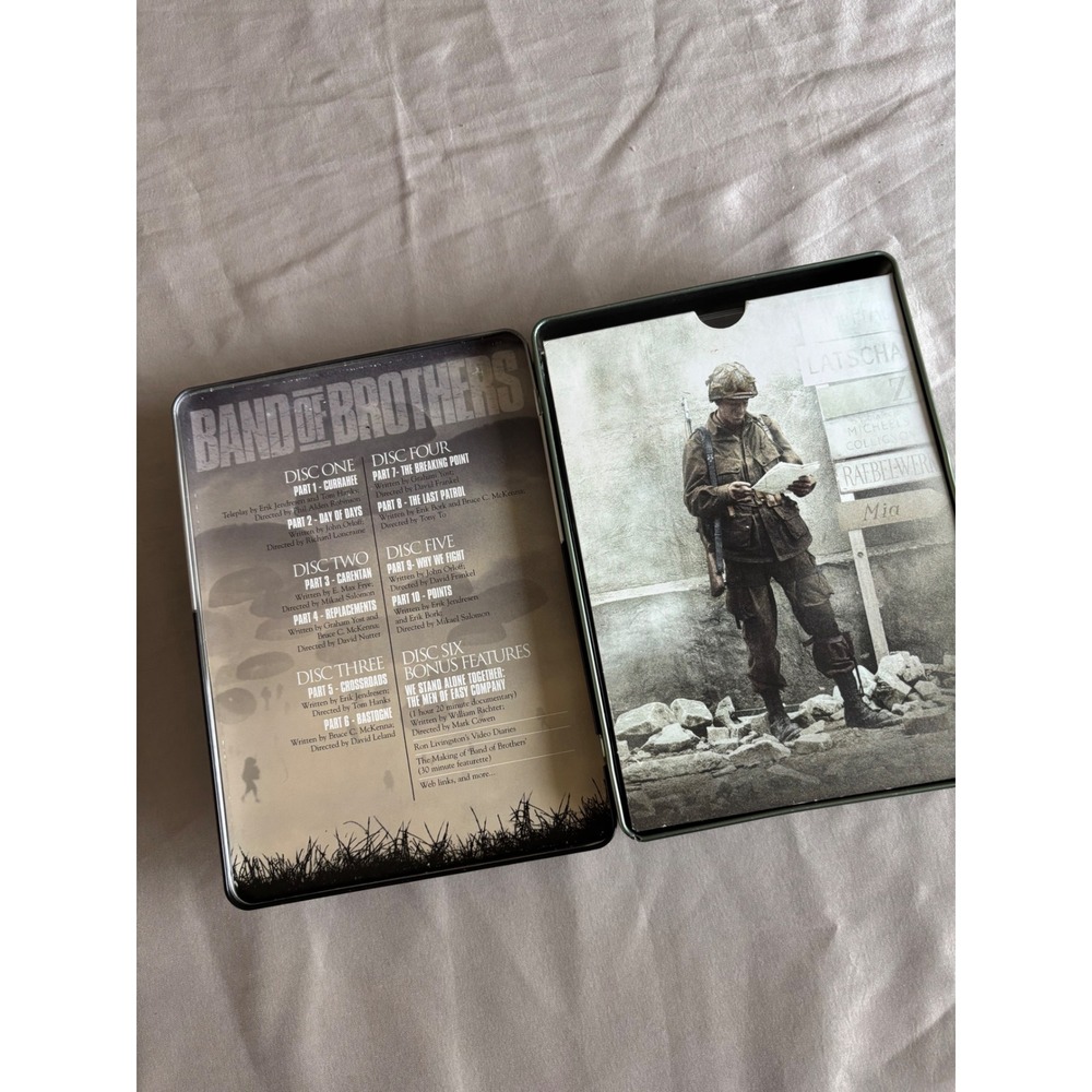 Band of Brothers DVD Set Complete HBO Miniseries 6-Disc Collectible Metal Tin - Picture 3 of 4